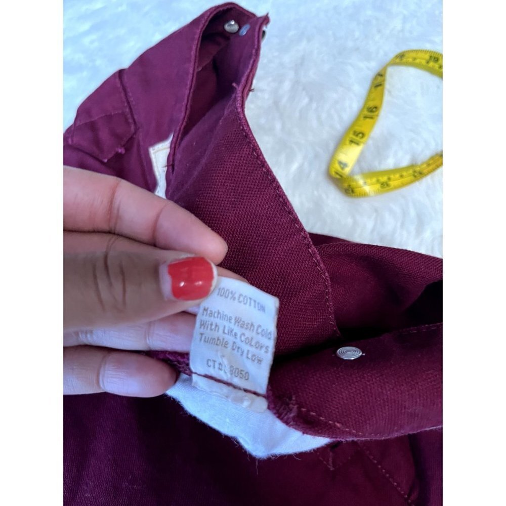 Scully Rangewear Canvas Pant Red Burgundy Women Size 33 Style# RW040 - Picture 8 of 10